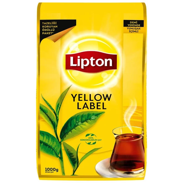 Lipton Yellow Label Dökme Cay 1000 Gr - Resim 2