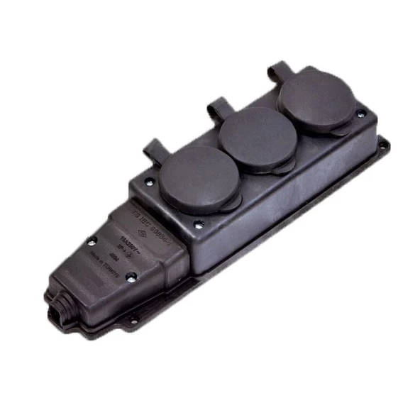 1 x 16 A Kauçuk Üçlü Grup Priz 220 - 5 Adet ürün görseli 1