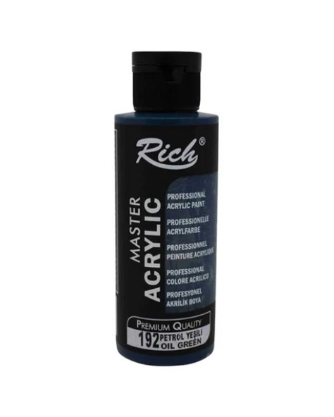 Rich Master Akrilik Boya Petrol Yeşili 120ml ürün görseli 1