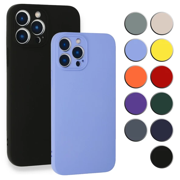 iPhone 13 Pro Kılıf Kamera Korumalı Lansman Silikon Kapak ürün görseli 1