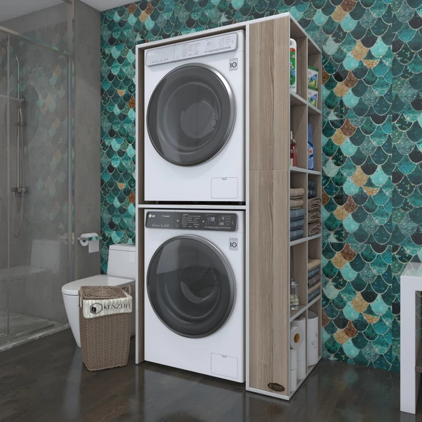 Kenzlife çamaşır-kurutma makinesi dolabı bolodenka crd 180*090*60 banyo kapaksız arkalıksız ürün görseli 1