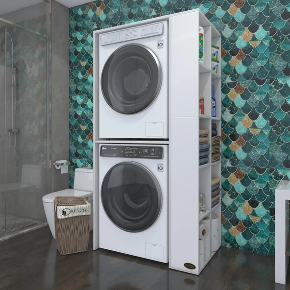 Kenzlife çamaşır-kurutma makinesi dolabı bolodenka byz 180*090*60 banyo kapaksız arkalıksız ürün görseli 1