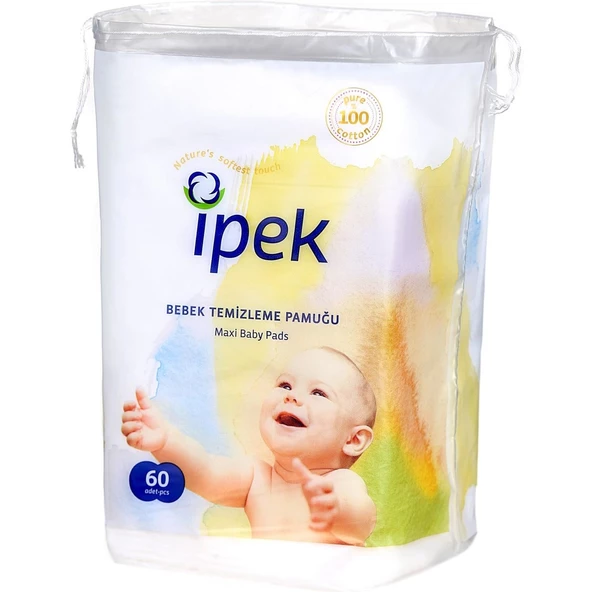 İpek Maxi 60'lı Bebek Temizleme Pamuğu ürün görseli 1