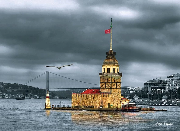 Anatolian Kız Kulesi Nostalji  1000 Parçalı Yapboz ürün görseli 1