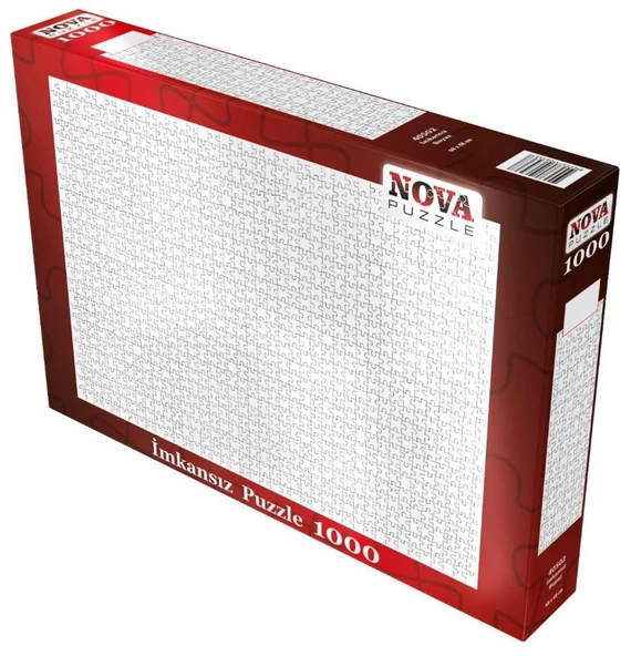 Nova Puzzle 1000 Parça Beyaz İmkansız Puzzle - Fantastik Kesim - Profesyonellere Özel ürün görseli 1