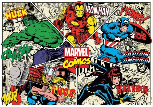 Educa Puzzle 1000 Parça - Marvel Kahramanları Karikatür ürün görseli 1