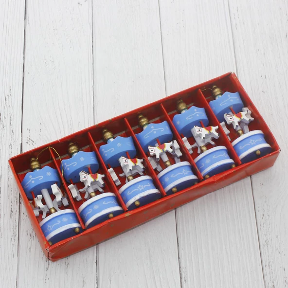 6 Adet 3x7.5cm Minik Atlı Karınca Süs - Resim 8