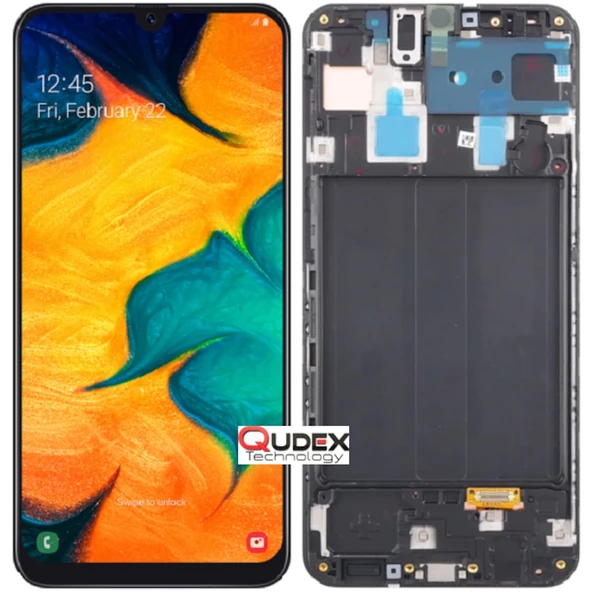 Samsung Galaxy A30 (Sm-A305F) Lcd Ekran Dokunmatik Çıtalı ürün görseli 1