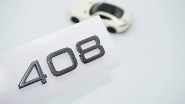 DK Tuning Peugeot 408 Ön Panjur 2022+ Koyu Gri ABS Logo Amblem ürün görseli 1