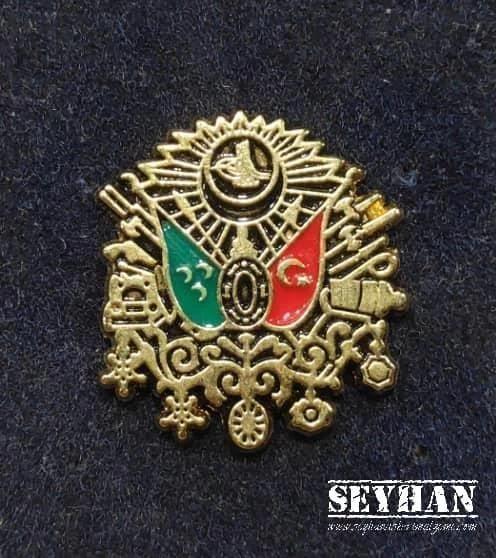 Osmanlı Devlet Arması Yaka Rozeti - Resim 3