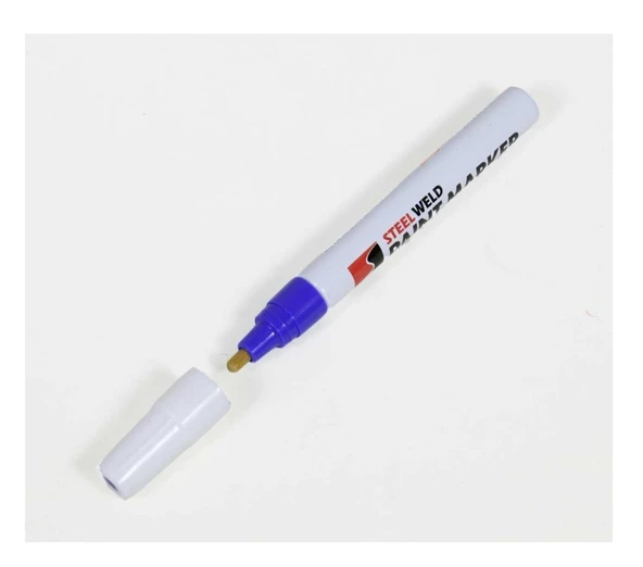 Steel Weld Markalama Kalemi Beyaz Marker - 12 Adet ürün görseli 1