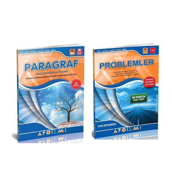 Apotemi Paragraf ve Problemler 2 Kitap Set ürün görseli 1