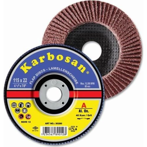 Karbosan 115X22 40 Kum Flap Disk Zımpara 1 adet ürün görseli 1