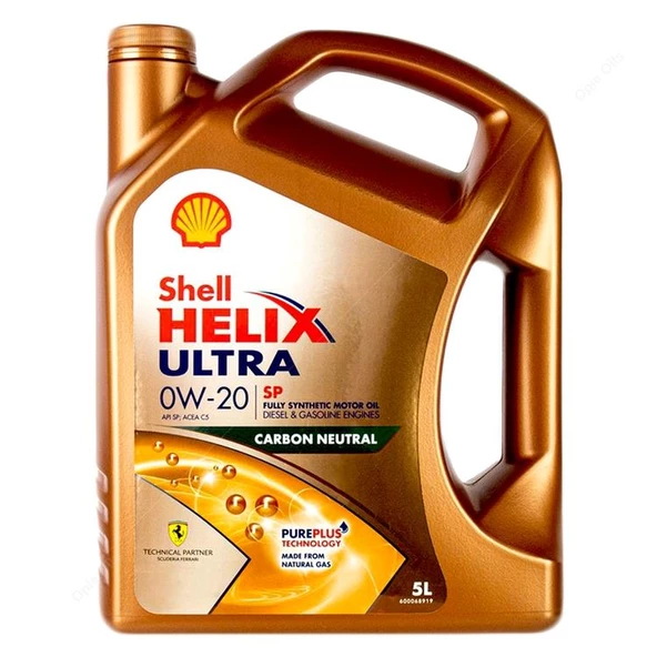 SHELL HELİX ULTRA SP 0W20 - 5 L-VOLVO VCC RBS0-2AE-ACEA C5 ürün görseli 1