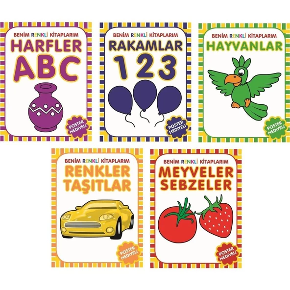 Benim Renkli Kitaplarım 5 Kitap Set ürün görseli 1