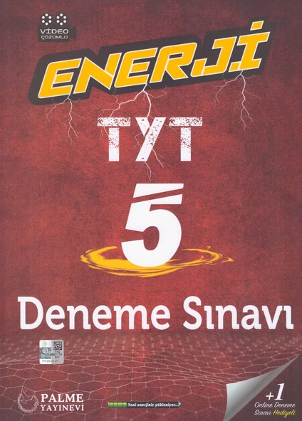 PALME TYT ENERJİ 5 DENEME SINAVI VİDEO ÇÖZÜMLÜ ürün görseli 1