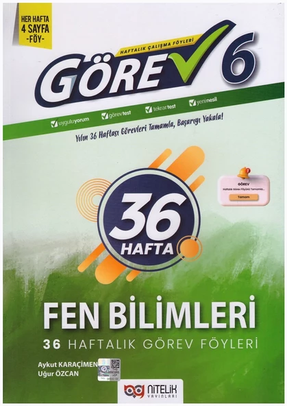 NİTELİK 6.SINIF GÖREV FEN BİLİMLERİ ürün görseli 1