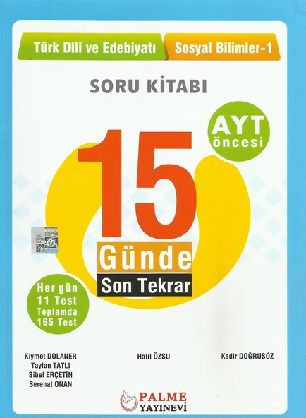 PALME AYT 15 GÜNDE SON TEKRAR T. DİLİ VE ED.-SOS. ürün görseli 1