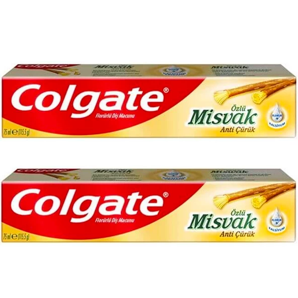 Colgate Misvak Özlü Diş Macunu 75 ml + 75 ml ürün görseli 1