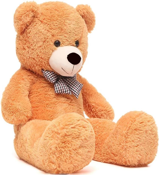 Sevgiliye Özel- Papyonlu 140 Cm Dev BOY Sevimli Peluş Koca Ayı - % 100 Yerli, Pelüş Ayıcık ürün görseli 1