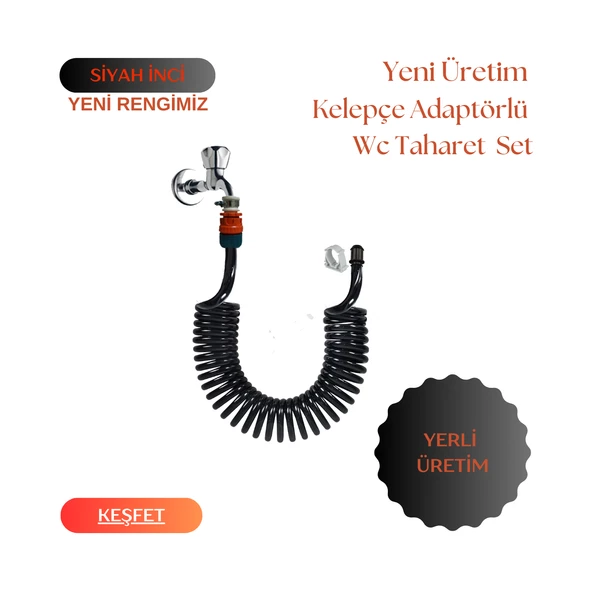 Plasyay Spiral Wc Banyo Veranda Balkon Yıkama Setleri Kelepçe Adaptörlü Setler ürün görseli 1