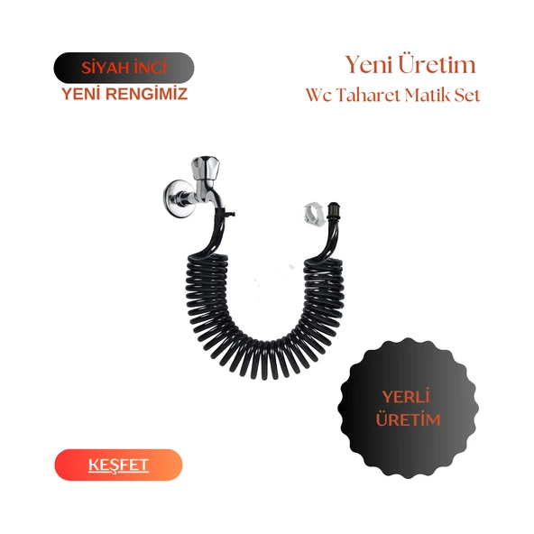 Plasyay Spiral Wc Banyo Veranda Balkon Yıkama Plastik Kelepçeli Setler ürün görseli 1