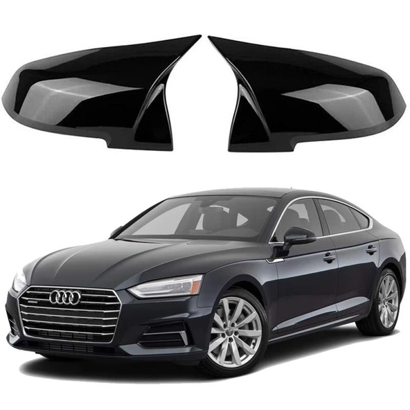 Audi A5 2016- Araca Özel Batman Yarasa Ayna Kapağı Pianoblack ürün görseli 1