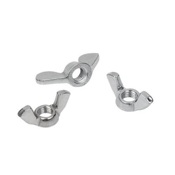Kelebek Somun 5/16” 10 Adet Kaplamalı Beyaz ürün görseli 1