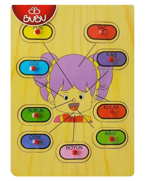 Ahşap Tutmalı Puzzle Yüz Bubu ürün görseli 1