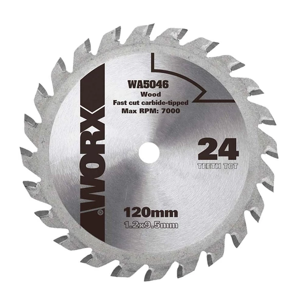 WORX WA5046 120x9,5mm Ahşap Kesme Elmas, Daire Testere Bıçağı ürün görseli 1