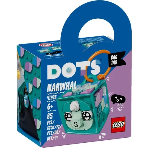 LEGO Dots 41928 Bag Tag Narwhal - Resim 2