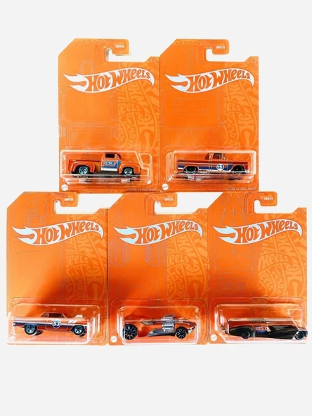 Hot Wheels 53rd Anniversary Orange and Blue Series 5 Araçlık Set ürün görseli 1