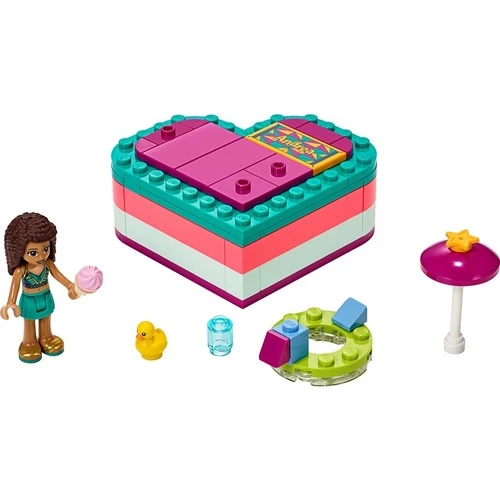 LEGO Friends 41384 Andrea's Summer Heart Box ürün görseli 1