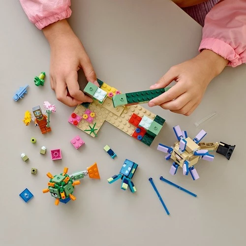 LEGO Minecraft 21180 The Guardian Battle - Resim 5