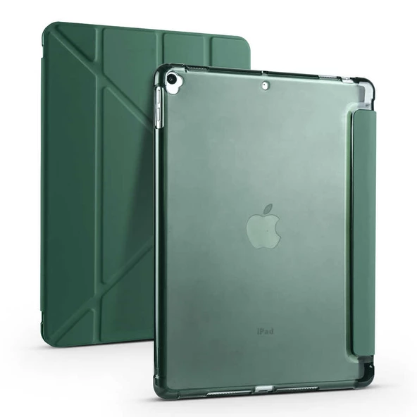 iPad 10.2 2021 (9.Nesil) Kılıf Kalem Bölmeli Standlı Smart Cover ürün görseli 1