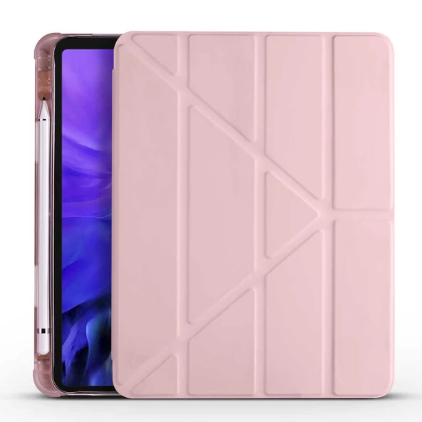 iPad Air 10.9 2020 Kılıf Kalem Bölmeli Standlı Smart Cover ürün görseli 1