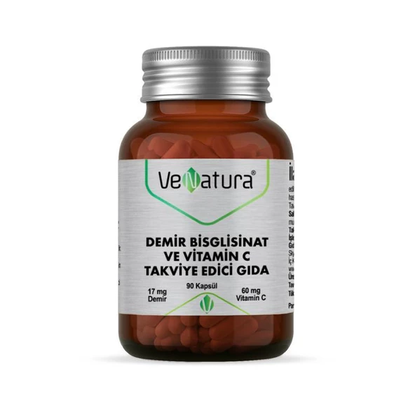 Venatura Demir Bisglisinat ve Vitamin C 90 Kapsül ürün görseli 1