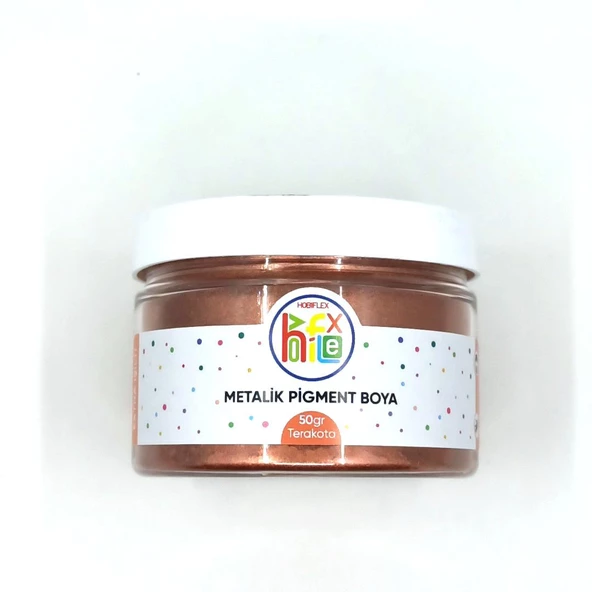METALİK SEDEFLİ PİGMENT TOZ BOYA TERAKOTA RENK 50 GR ürün görseli 1