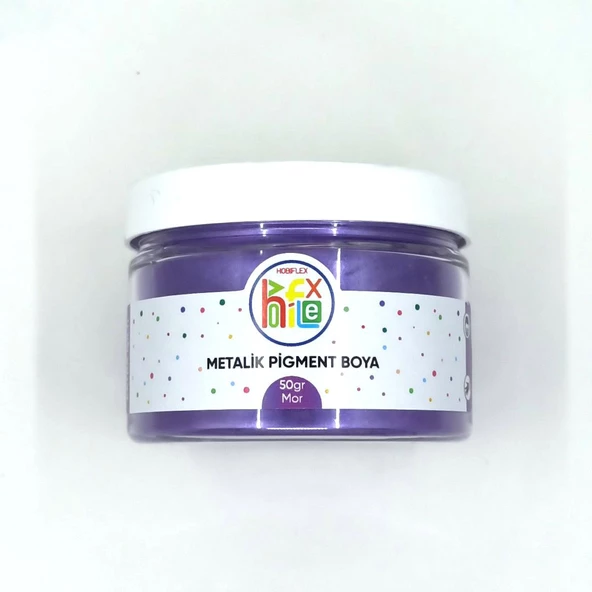 EPOKSİ REÇİNE METALİK SEDEFLİ PİGMENT TOZ BOYA MOR RENK 50 GR ürün görseli 1