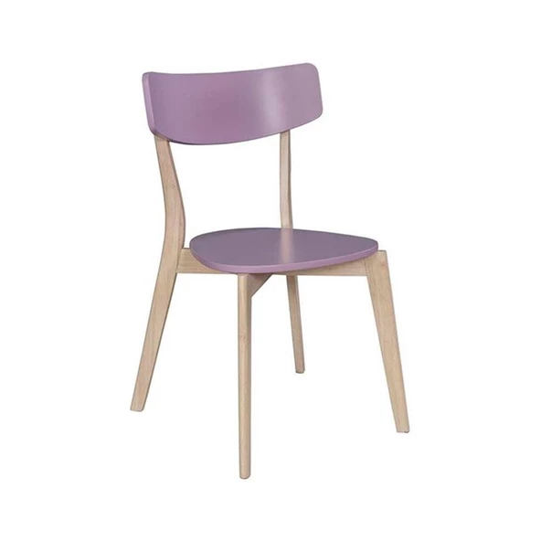 Vitale Eleen Ahşap Sandalye Lavanta MS.SA041 - Resim 2