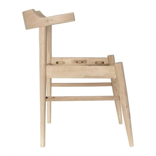 Vitale Konıg Ahşap Ham Sandalye MS.SA102 - Resim 7