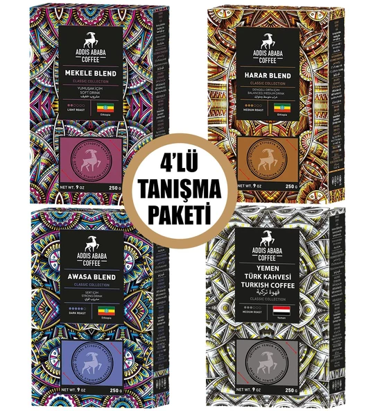 Addis Ababa Coffee 4lü Kahve Tanışma Paketi ürün görseli 1
