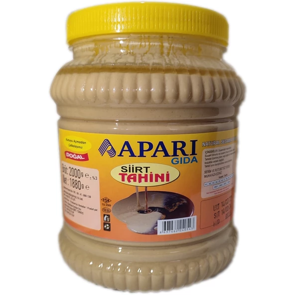 Siirt Tahin Doğal 1880 Gr Net ürün görseli 1