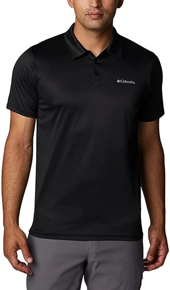 Columbia Hike Polo Erkek Kısa Kollu Polo Yaka Tişört Siyah AO3614-010 ürün görseli 1