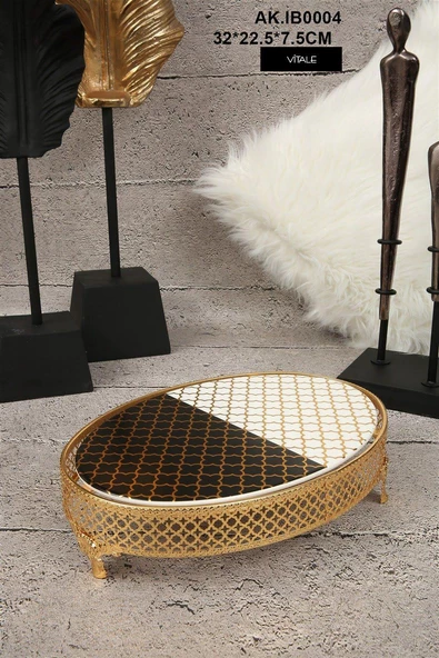 Vitale Lux Seramik Sunum Tepsisi 22x32 cm AK.IB0004 ürün görseli 1