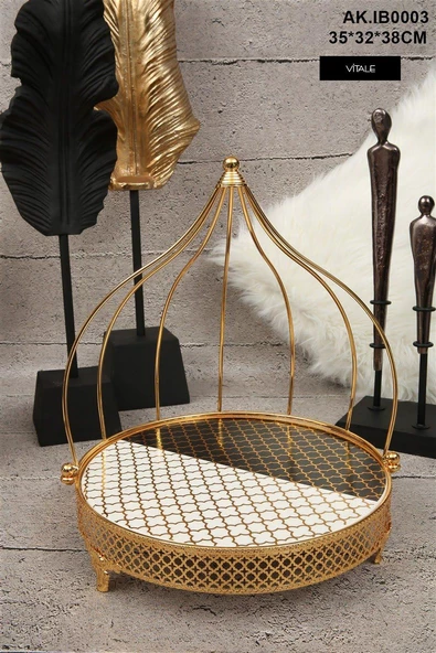Vitale Lux Seramik Sunum Tepsisi 35x38 cm AK.IB0003 ürün görseli 1