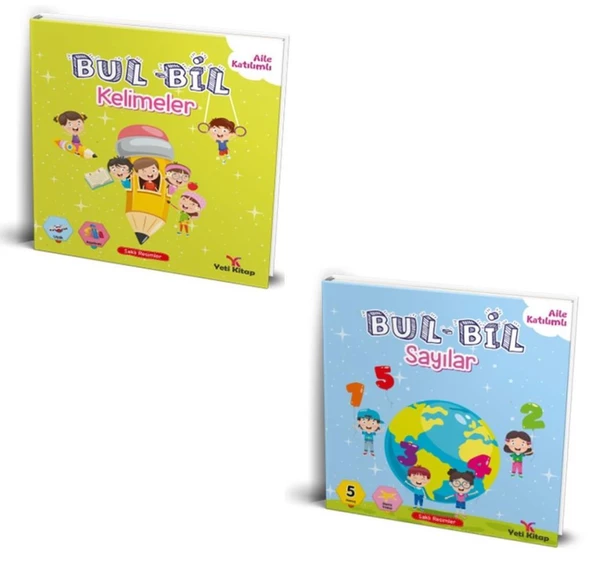 Bul Bil Serisi Kelimeler + Bul Bil Serisi Sayılar 2 Kitap Set ürün görseli 1
