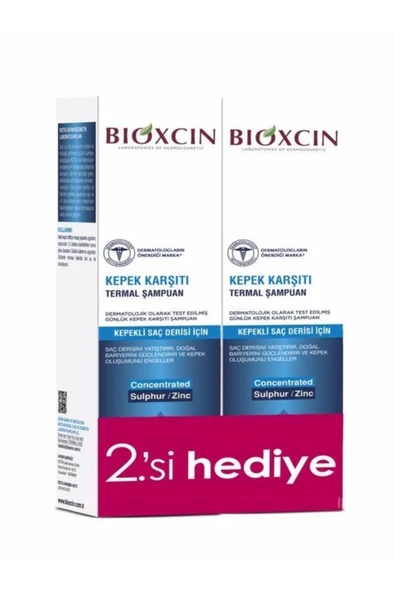 Bioxcin Aqua-Thermal 300 ml Kepek Karşıtı 2 Adet Şampuan ürün görseli 1