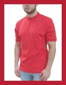 Polo Yaka Kırmızı T-Shirt 1087 ürün görseli 1