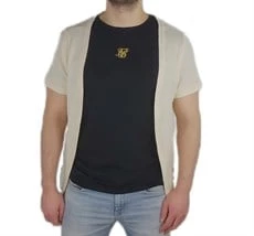 Önü Açık Waffle Krem T-shirt ürün görseli 1